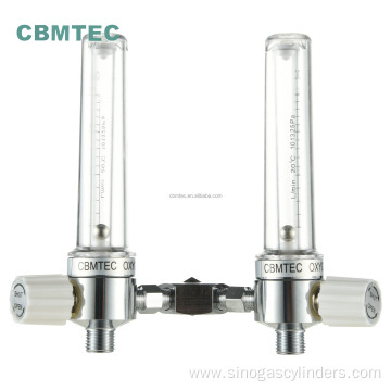 Double Tube Medical Oxygen Flowmeter BS Type